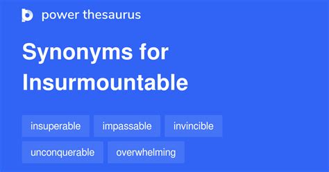 insurmountable synonym